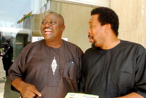Former Chairman, Onigbongbo Local Government, Idowu Obasa and Makin Soyinka